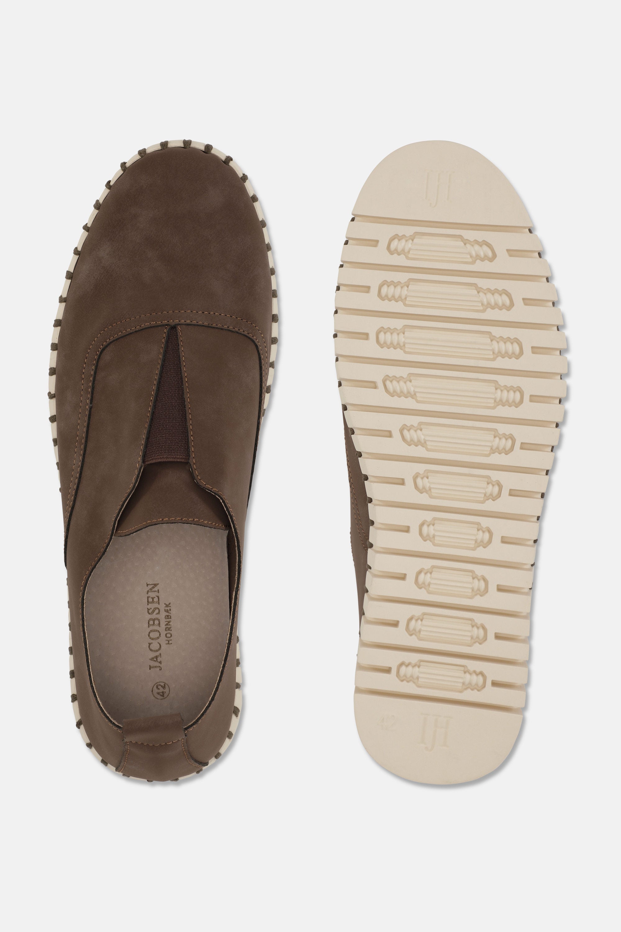 Komfortable Herresko - Brown Pearled Ivory